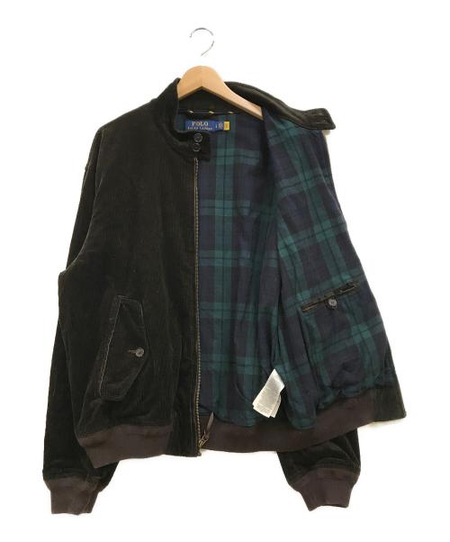 POLO RALPH LAUREN（ポロ・ラルフローレン）POLO RALPH LAUREN (ポロ・ラルフローレン) 裏地チェックコーデュロイハリントンジャケット ブラウン サイズ:Lの古着・服飾アイテム