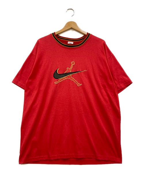 NIKE（ナイキ）NIKE (ナイキ) 90s スウッシュ刺繍カットソー レッド サイズ:下記参照の古着・服飾アイテム