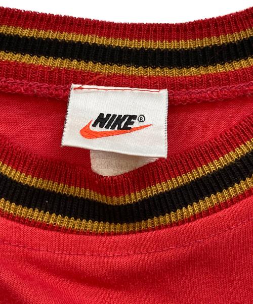 NIKE（ナイキ）NIKE (ナイキ) 90s スウッシュ刺繍カットソー レッド サイズ:下記参照の古着・服飾アイテム