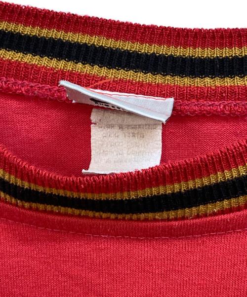 NIKE（ナイキ）NIKE (ナイキ) 90s スウッシュ刺繍カットソー レッド サイズ:下記参照の古着・服飾アイテム