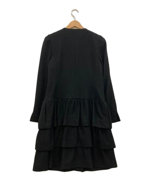 M'S GRACY（エムズグレイシー）M'S GRACY (エムズグレイシー) ビジューボタンウール ロングコート ブラック サイズ:40の古着・服飾アイテム