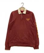 SUPREMEシュプリーム）の古着「Rugby Sweat Shirt」｜ブラウン