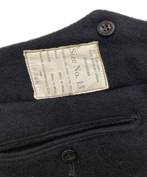 British Army（イギリス軍）British Army (ブリティッシュ アーミー) 40s OFFICERS TROUSERS ネイビー サイズ:NO.13の古着・服飾アイテム