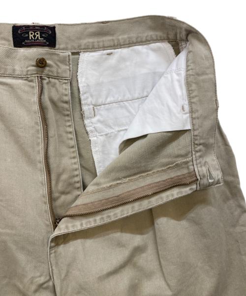 RRL（ダブルアールエル）RRL (ダブルアールエル) 90s タックチノパンツ 三ツ星タグ ベージュ サイズ:下記参照の古着・服飾アイテム