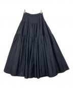 la belle etudeラベルエチュード）の古着「ボリュームマキシスカート」｜ブラック