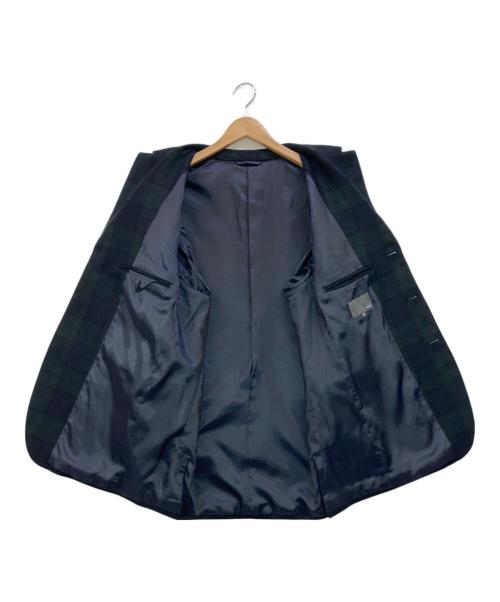 MORLES（モアレス）MORLES (モアレス) ブラックウォッチジャケット グリーン×ネイビー サイズ:LLの古着・服飾アイテム