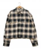 B1ARCHIVEビーワンアーカイブ）の古着「オンブレチェックシャツ」｜ブラック×グレー
