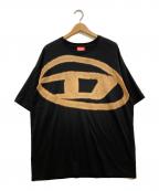 DIESELディーゼル）の古着「T-BOXT-BLEACH Tシャツ」｜ブラック