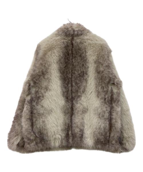 BREATH（ブレス）BREATH (ブレス) AUX FUR JACKET ファージャケット グレー サイズ:Mの古着・服飾アイテム