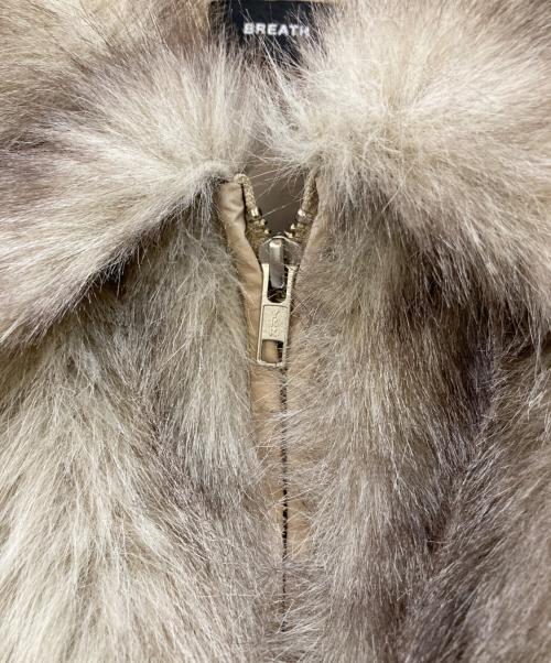 BREATH（ブレス）BREATH (ブレス) AUX FUR JACKET ファージャケット グレー サイズ:Mの古着・服飾アイテム