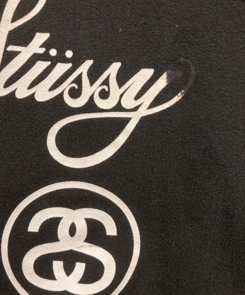 stussy（ステューシー）stussy (ステューシー) プリントスウェット ブラック サイズ:XLの古着・服飾アイテム