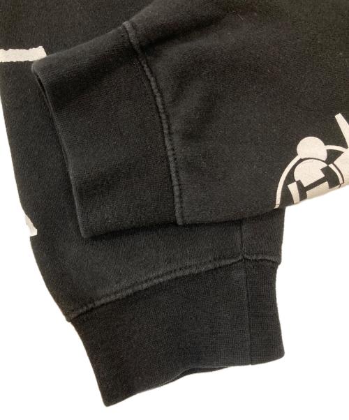 stussy（ステューシー）stussy (ステューシー) プリントスウェット ブラック サイズ:XLの古着・服飾アイテム