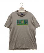 OLD STUSSYオールドステューシー）の古着「90's マルチロゴプリントTシャツ」｜グレー