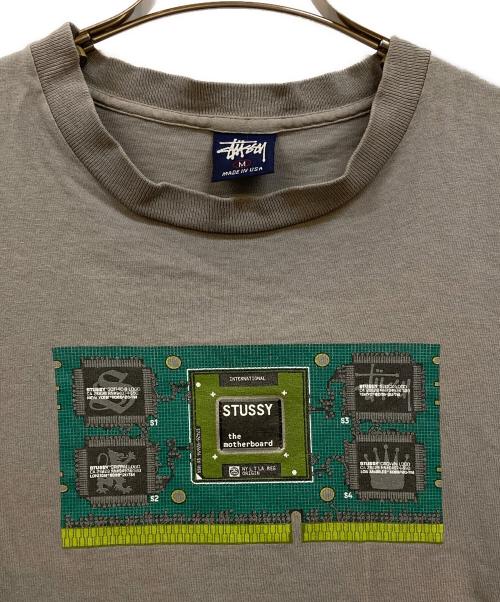 OLD STUSSY（オールドステューシー）OLD STUSSY (オールドステューシー) 90's マルチロゴプリントTシャツ グレー サイズ:Ｍの古着・服飾アイテム