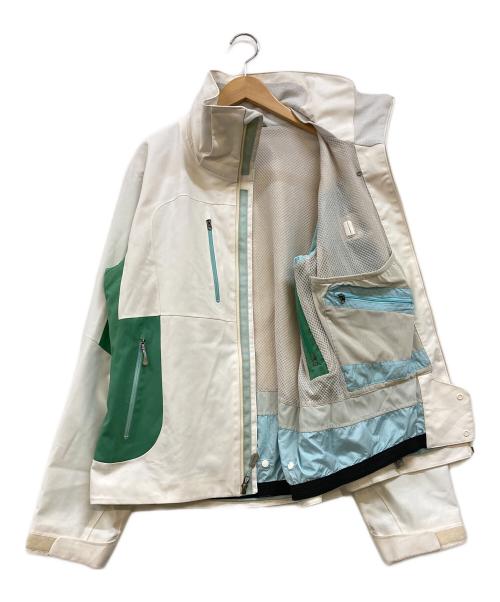 Patagonia（パタゴニア）Patagonia (パタゴニア) Powder Bowl Jacket ホワイト×グリーン サイズ:Lの古着・服飾アイテム