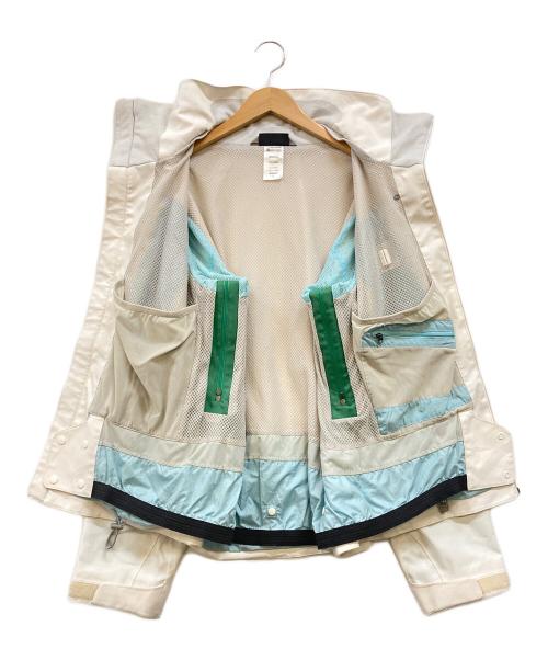 Patagonia（パタゴニア）Patagonia (パタゴニア) Powder Bowl Jacket ホワイト×グリーン サイズ:Lの古着・服飾アイテム
