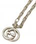 GUCCI (グッチ) GG ロゴ チェーンネックレス シルバー：21000円