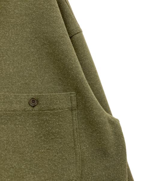 KITH（キス）KITH (キス) Boiled Wool Warden Overshirt ウールオーバーシャツ オリーブ サイズ:Lの古着・服飾アイテム