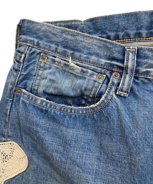 KAPITAL KOUNTRY（キャピタルカントリー）KAPITAL KOUNTRY (キャピタルカントリー) 14oz Bone Denim 5P Shorts デニムパンツ ブルー サイズ:34の古着・服飾アイテム