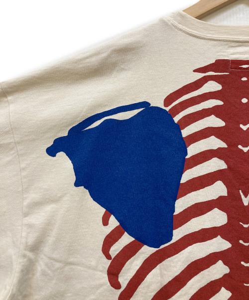 KAPITAL（キャピタル）KAPITAL (キャピタル) ボーンプリント 天竺 2TONE BIGポケTシャツ トリコロールカラー サイズ:下記参照の古着・服飾アイテム