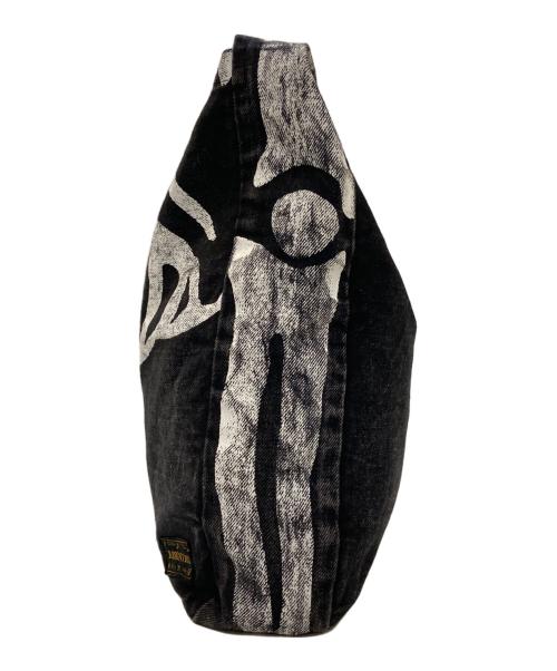 KAPITAL（キャピタル）KAPITAL (キャピタル) KOUNTRY Bone Book bag ボーンショルダーバッグ ブラックの古着・服飾アイテム