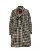BLACK LABEL Paul Smithポール・スミス ブラックレーベル）の古着「チェックコート」｜ホワイト×ブラック