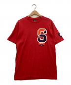 stussyステューシー）の古着「プリントTシャツ」｜レッド