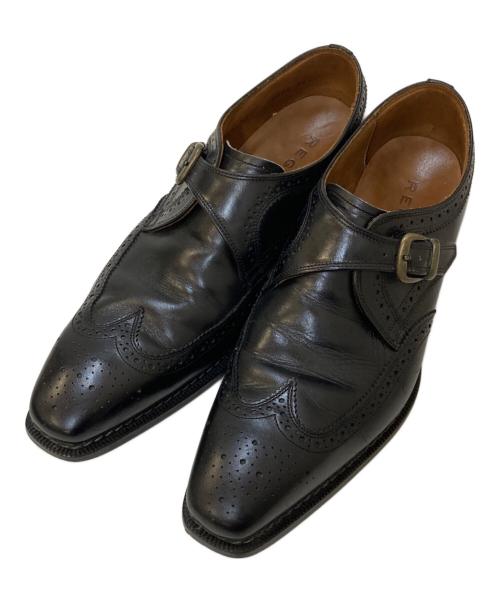 REGAL（リーガル）REGAL (リーガル) ダブルモンクウイングチップシューズ ブラック サイズ:25の古着・服飾アイテム