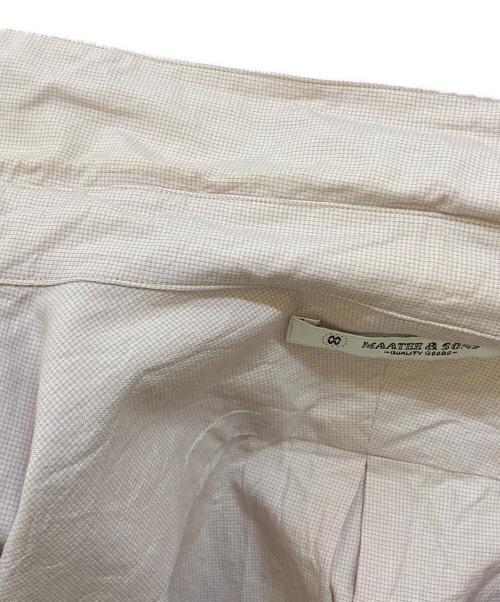 MAATEE&SONS（マーティーアンドサンズ）MAATEE&SONS (マーティーアンドサンズ) ELIZABETH REGULAR COLLAR SHIRTS ピンク サイズ:3の古着・服飾アイテム