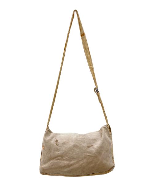 French Army（フランス軍）French Army (フレンチアーミー) リネンショルダーバッグ ベージュの古着・服飾アイテム