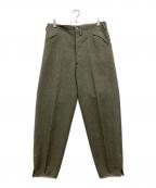 German Armyドイツ軍）の古着「40s サスペンターウールパンツ」｜グリーン