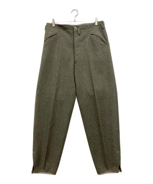 German Army（ドイツ軍）German Army (ドイツ軍) 40s サスペンターウールパンツ グリーン サイズ:下記参照の古着・服飾アイテム