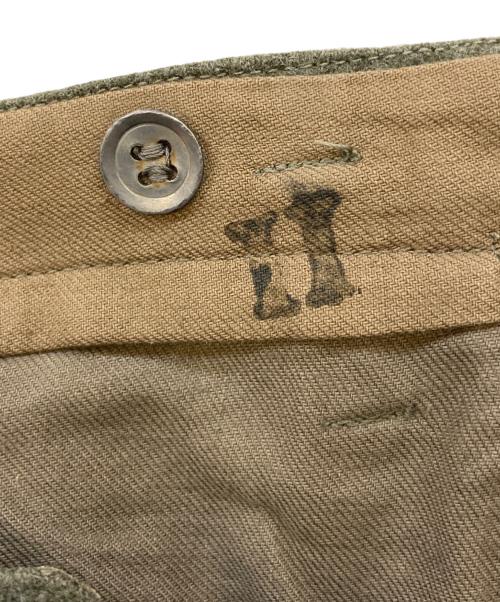 German Army（ドイツ軍）German Army (ドイツ軍) 40s サスペンターウールパンツ グリーン サイズ:下記参照の古着・服飾アイテム