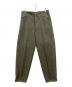 German Army（ドイツ軍）の古着「40s サスペンターウールパンツ」｜グリーン
