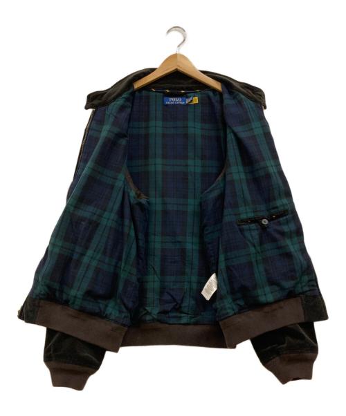 POLO RALPH LAUREN（ポロ・ラルフローレン）POLO RALPH LAUREN (ポロ・ラルフローレン) コーズハリントンジャケット ブラウン サイズ:XLの古着・服飾アイテム