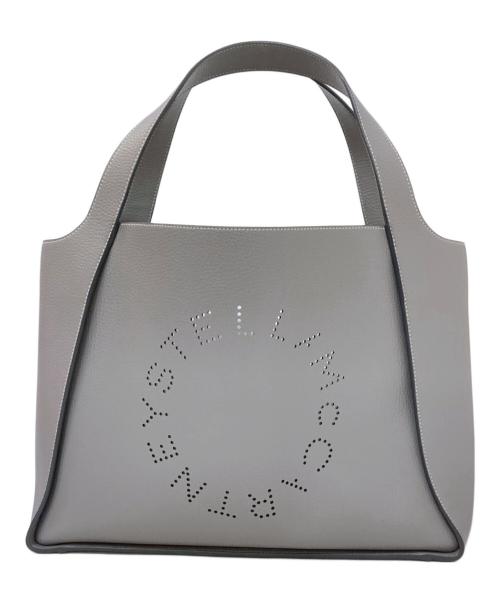 STELLA McCARTNEY（ステラマッカートニー）STELLA McCARTNEY (ステラマッカートニー) パンチングロゴトートバッグ グレーの古着・服飾アイテム