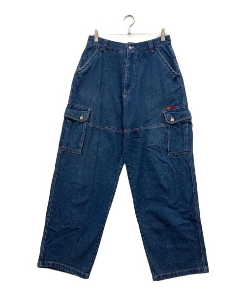 hobo（ホボ）hobo (ホボ) ワイドデニムカーゴパンツ ブルー サイズ:W76cmの古着・服飾アイテム