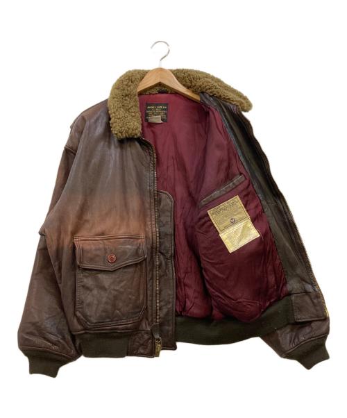 AVIREX（アヴィレックス）AVIREX (アヴィレックス) G-1 レザージャケット ブラウン サイズ:Lの古着・服飾アイテム