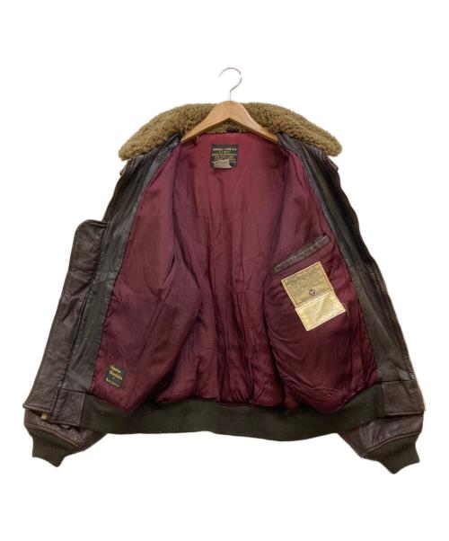 AVIREX（アヴィレックス）AVIREX (アヴィレックス) G-1 レザージャケット ブラウン サイズ:Lの古着・服飾アイテム