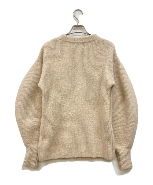 CLANE（クラネ）CLANE (クラネ) ラウンドスリーブモヘアニットトップス ベージュ サイズ:1の古着・服飾アイテム