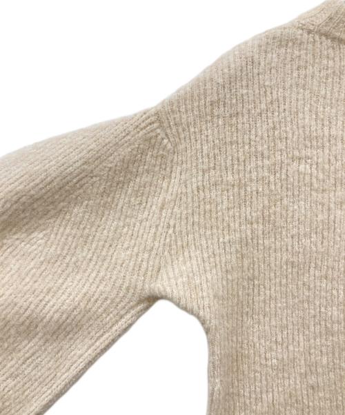 CLANE（クラネ）CLANE (クラネ) ラウンドスリーブモヘアニットトップス ベージュ サイズ:1の古着・服飾アイテム