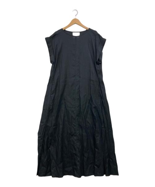 CITYSHOP（シティショップ）CITYSHOP (シティショップ) リネンマキシドレスワンピース ブラック サイズ:38の古着・服飾アイテム