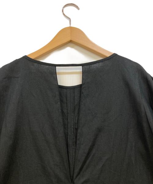 CITYSHOP（シティショップ）CITYSHOP (シティショップ) リネンマキシドレスワンピース ブラック サイズ:38の古着・服飾アイテム