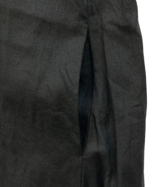 CITYSHOP（シティショップ）CITYSHOP (シティショップ) リネンマキシドレスワンピース ブラック サイズ:38の古着・服飾アイテム