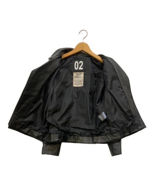 VaLLet（ヴァレット）VaLLet (ヴァレット) レザーダブルライダースジャケット ブラック サイズ:Mの古着・服飾アイテム