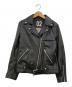 VaLLet（ヴァレット）の古着「レザーダブルライダースジャケット」｜ブラック