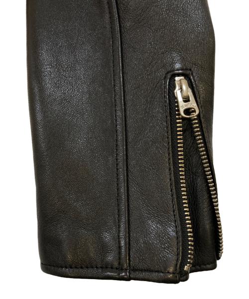 beautiful people（ビューティフルピープル）beautiful people (ビューティフルピープル) シープスキンダブルライダースジャケット ブラック サイズ:150の古着・服飾アイテム