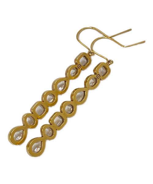 GOOSSENS Paris（グーセンスパリ）GOOSSENS Paris (グーセンスパリ) 7連ストーンピアス ゴールドの古着・服飾アイテム