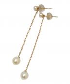 les bon bonル ボンボン）の古着「パール付ロングピアス」｜ゴールド