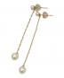 les bon bon（ル ボンボン）の古着「パール付ロングピアス」｜ゴールド